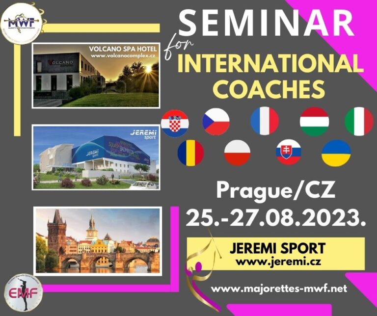 MWF – SEMINAR FOR INTERNATIONAL COACHES ​PRAGUE, CZECH REPUBLIC, 25.-27.08.2023.