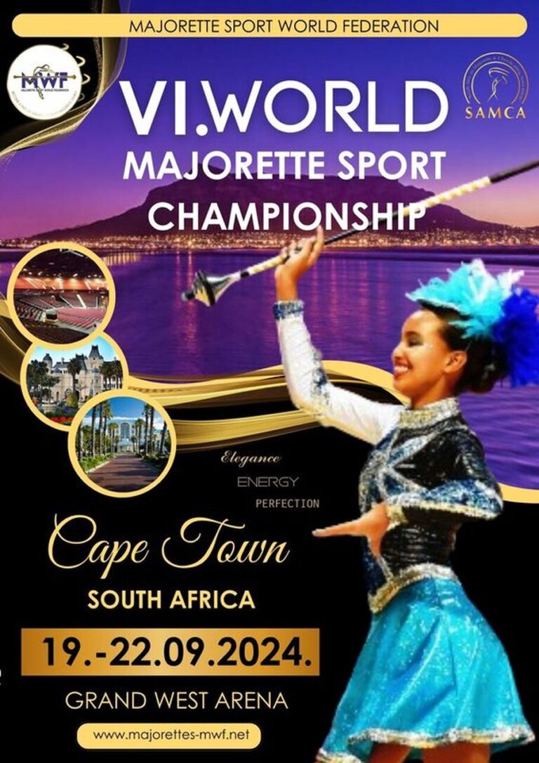 MWF VI. WORLD MAJORETTE-SPORT CHAMPIONSHIP, CAPE TOWN, SOUTH AFRICA, 19.-22.09.2024.