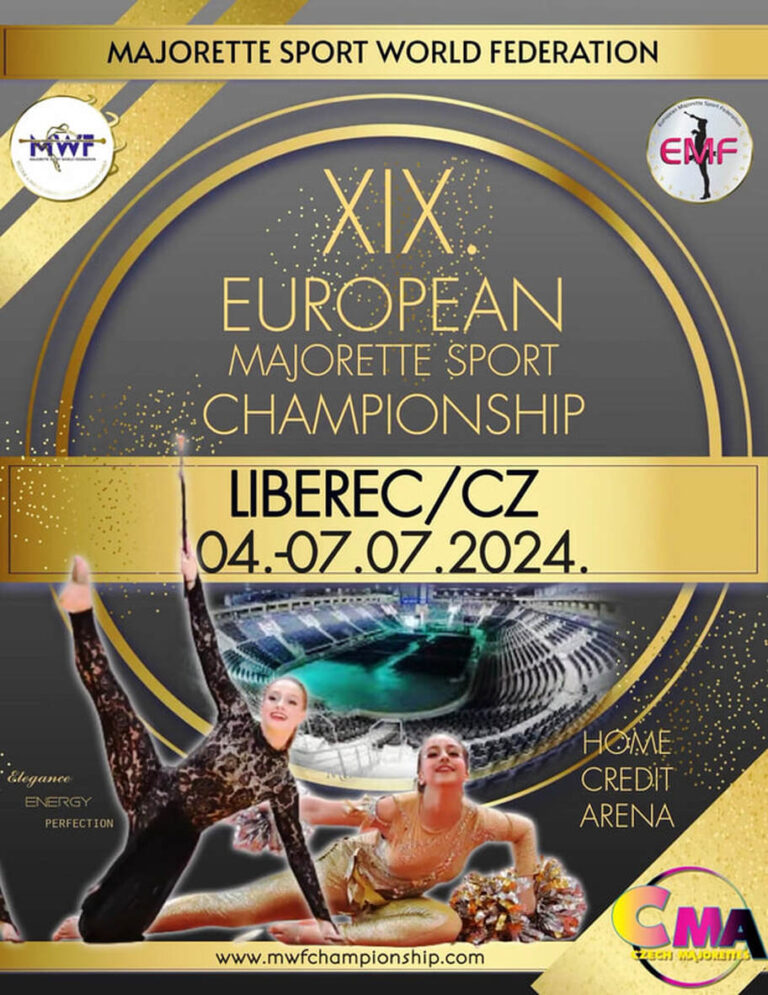 XIX. EUROPEAN MAJORETTE-SPORT CHAMPIONSHIP LIBEREC/CZECH REPUBLIC, 04.-07.07.2024.