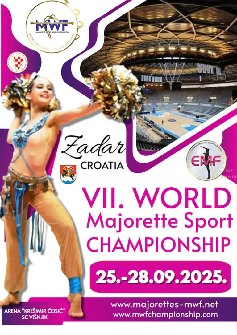 VII. MWF WORLD MAJORETTE-SPORT CHAMPIONSHIP, ZADAR, CROATIA, 25.-28.09.2025.