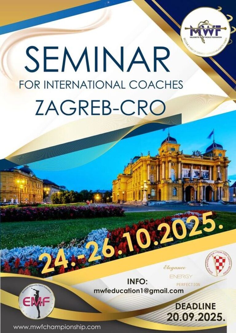SEMINAR FOR INTERNATIONAL COACHES – ZAGREB/CRO – 24.-26.10.2025.